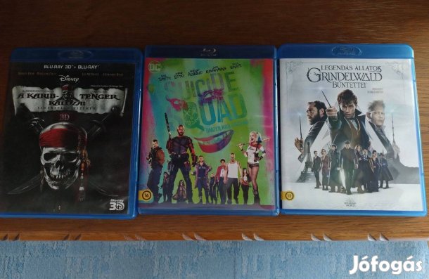 3 blu ray film, bluray, bd 2d 3d film eladó