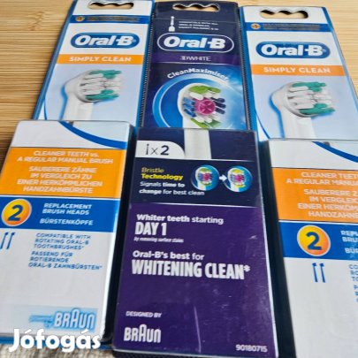 3 csomag Oral-B fej mindegyik új bontatlan