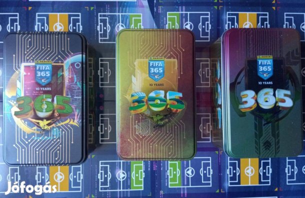 3 darab Panini Fifa 365 2025 Nagy Gyűjtői Limitált Fémdoboz Téli akció