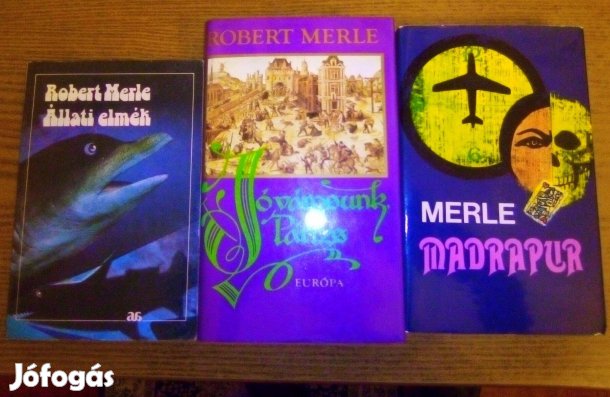 3 darab Robert Merle könyv