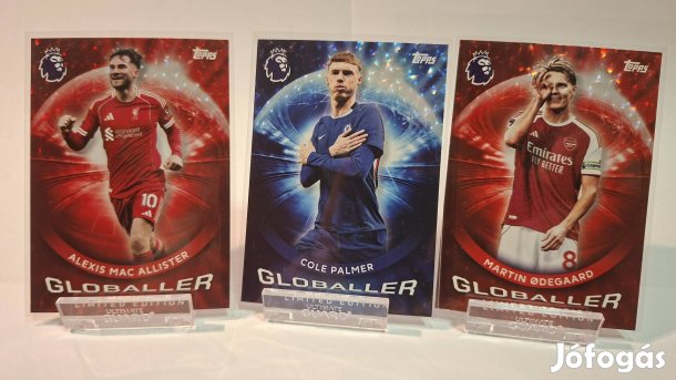 3 darab Topps Globaller focis kártya - Premier League - 2025/26