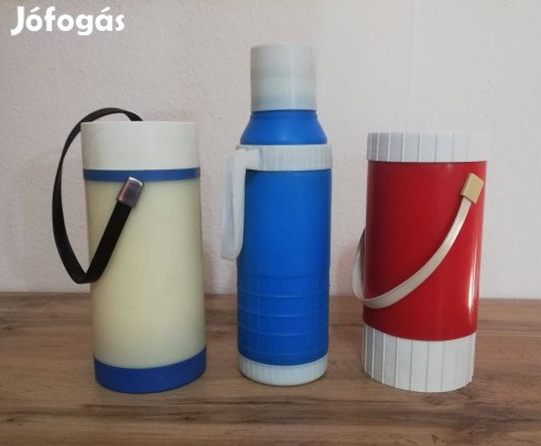 3 darab hibátlan retro termosz