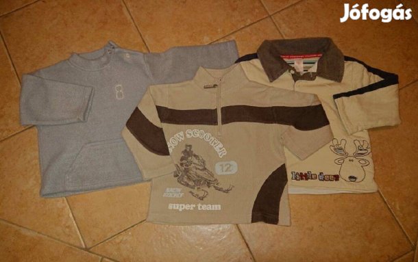 3 darab márkás meleg pulóver kisfiúnak - 86-os de mérve