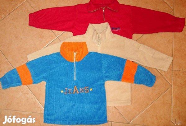 3 darab téli meleg polár pulóver 98-104-es méret egy méretben