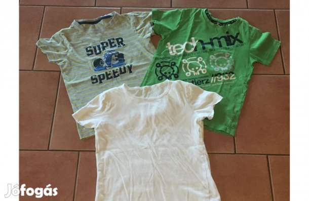 3 db 122-128 póló együtt!