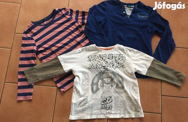 3 db 128-as hosszú ujjú felső együtt!