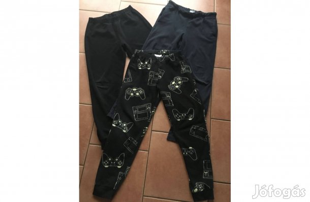 3 db 134-140 vékony thermo nadrág együtt!
