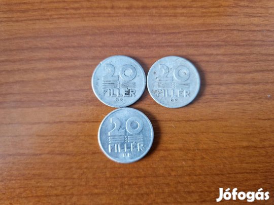 3 db 20 filléres pénzérme eladó
