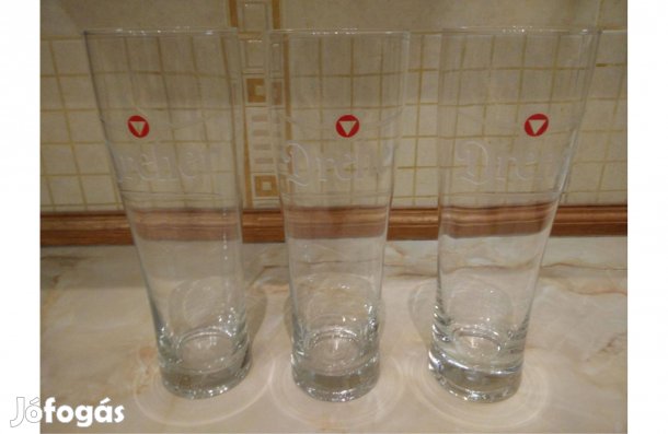 3 db 5 dl mértékjeles Dreher sörös korsó egyben