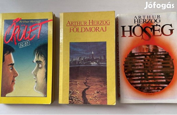 3 db Arthur Herzog könyv együtt 1200.- Ft