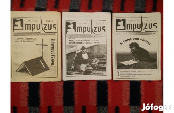 3 db BME Impulzus magazin (90-es évekből) egyben