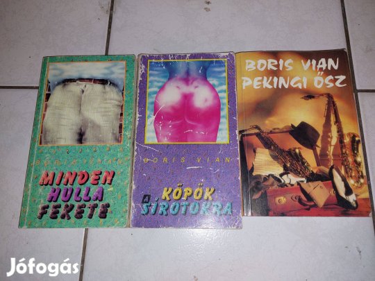 3 db Boris Vian könyv