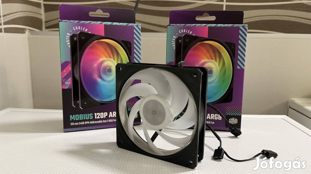 3 db Cooler Master Mobius 120 Argb PWM, 2400 rpm