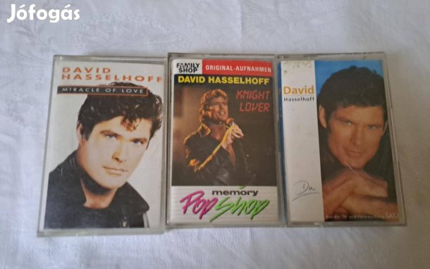 3 db David Hasselhoff kazetta