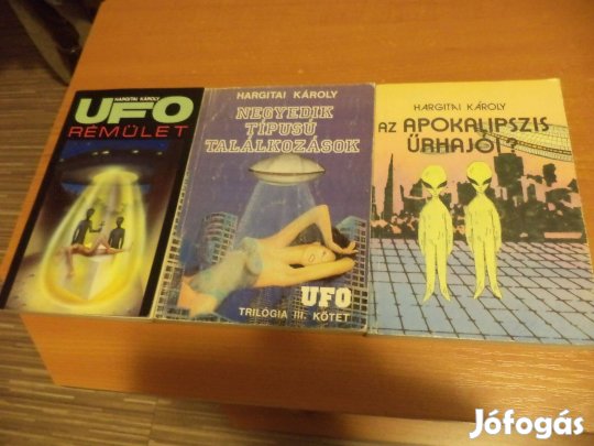 3 db Hargitai Károly Ufó könyv!