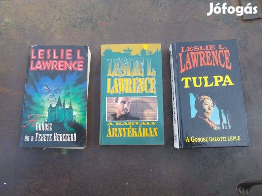 3 db Leslie L. Lawrence regény Tulpa - Karvaly.- Gonosz és