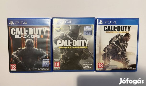 3 db PS4 COD játék 