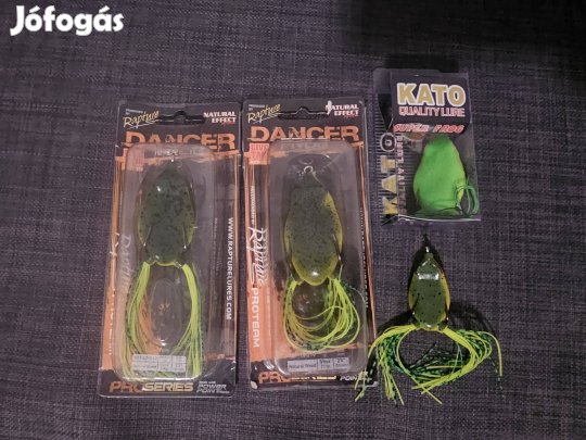 3 db Rapture Dancer Frog és egy Kato béka