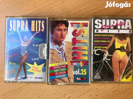3 db Retro Supra Hits kazetta