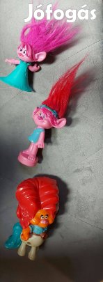 3 db Troll figura, 8 cm magas