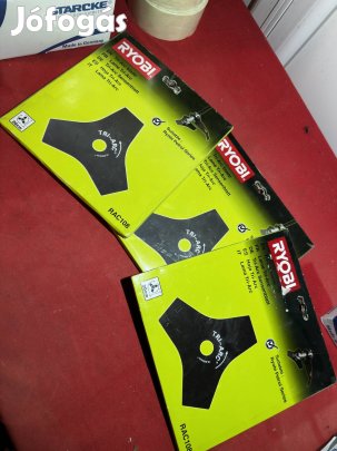 3 db Új Ryobi Tri-Arc vágókés fűkaszához - Külön vagy egyben