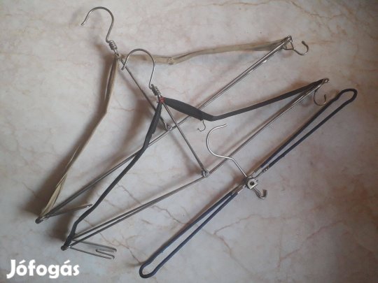 3 db antik összecsukható fogas