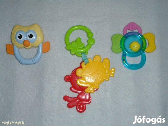 3 db csörgő - rágóka 400 Ft egyben a 3 db