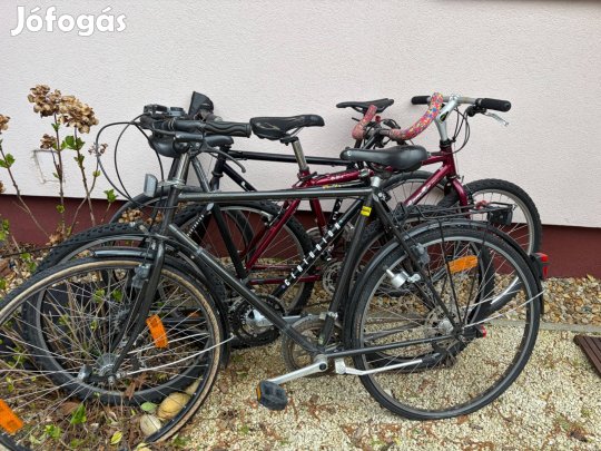 3 db felnőtt kerékpár egyben olcsón