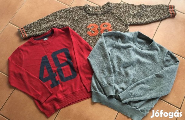 3 db finomkötött pulóver csomagban! 128-134