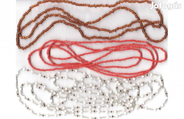 3 db hosszú gyöngy nyaklánc egyben