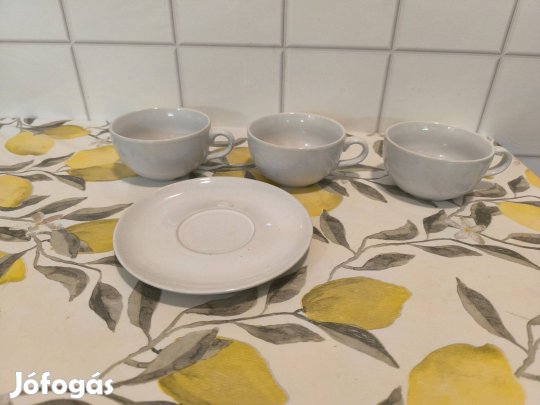 3 db ikea kávés, teás csésze