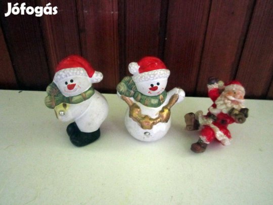 3 db karácsonyi figura egyben