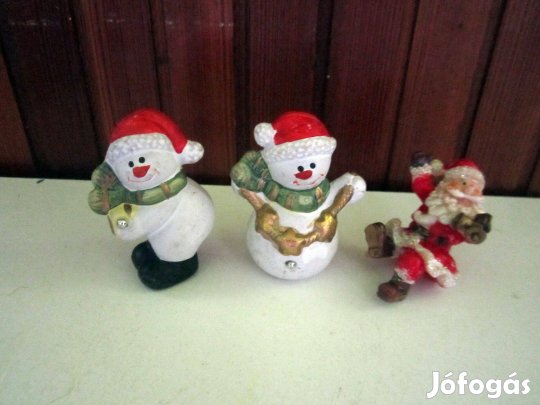 3 db karácsonyi figura egyben