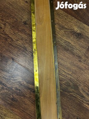 3 db keményfa küszöb réz szegéllyel