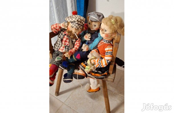 3 db kézzel készitett német figura