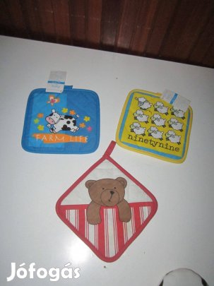 3 db macis, bocis, bárányos edényfogó egyben eladó