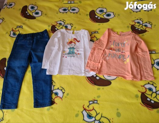 3 db-os 92-98-as kislány ruha csomag
