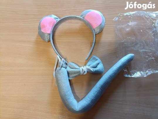 3 db-os Szürke egérke jelmez szett 