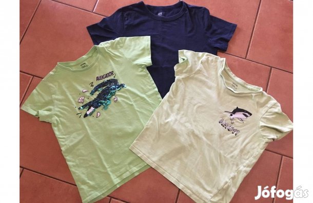 3 db póló együtt! 128-134