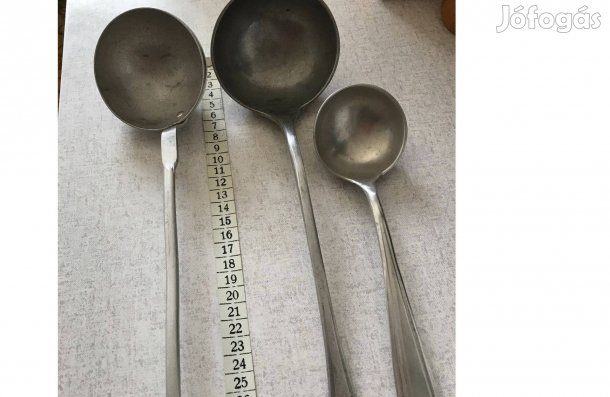 3 db régi alumínium merőkanál egyben