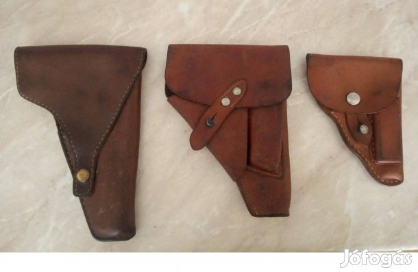 3 db régi pisztolytáska ,egyben