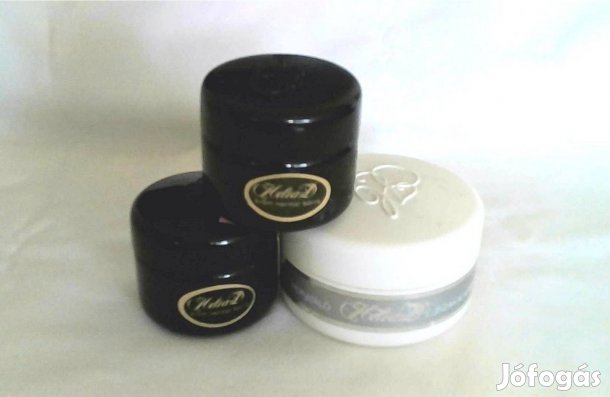 3 db régi retro Helia-D kozmetikai tégely egyben