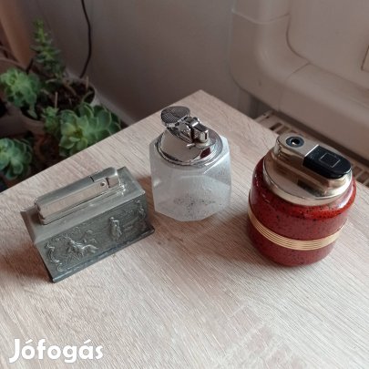 3 db retro asztali öngyújtó 