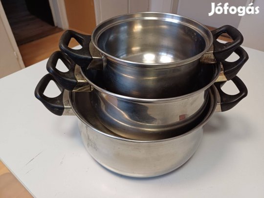 3 db rosdamentes fazék egyben eladó olcsón