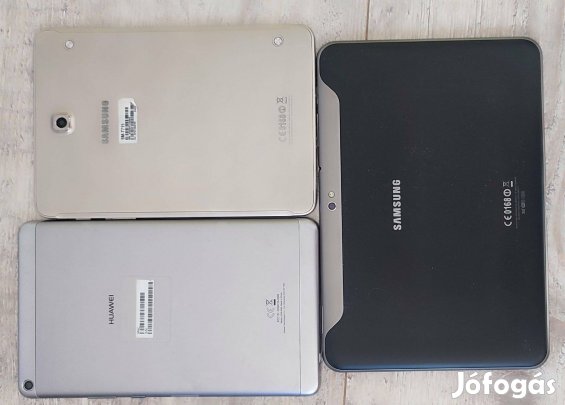 3 db szép állapotú, működő képes karcmentes tablet együtt eladó