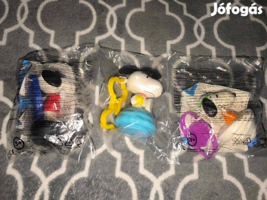 3 db új, Snoopy McDonald's figura