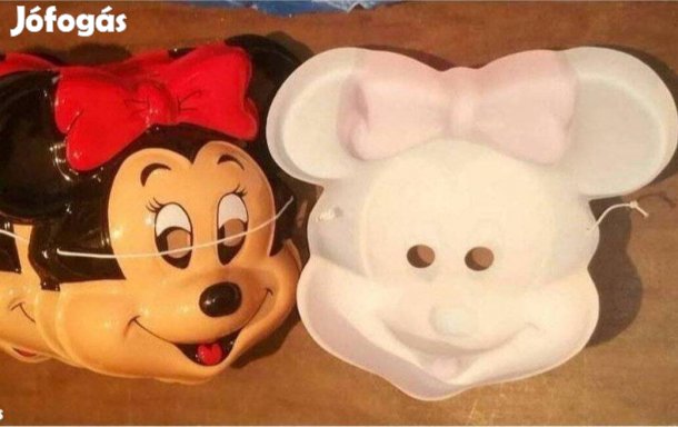 3 db új álarc Minnie Egér maszk gyerekeknek Szilveszter Farsangi Buli