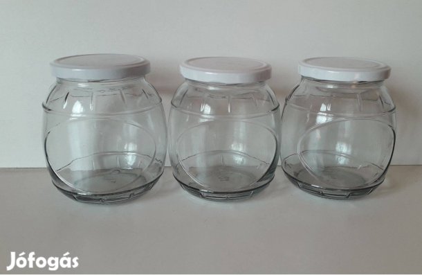3 db üveg csavaros tetővel 0,7 dl tiszta egyben_