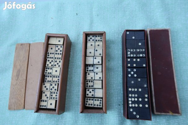 3 doboz régi dominó játék