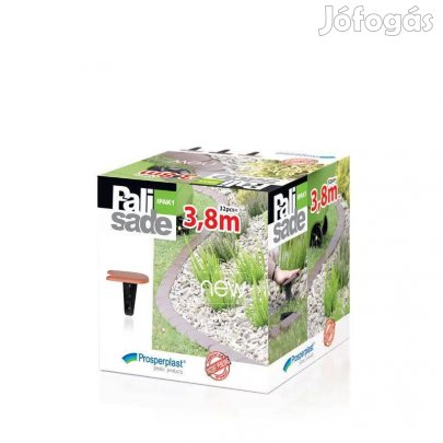 3 doboz teljesen új kerti szegély, szürke. Dobozonként 3,8 m